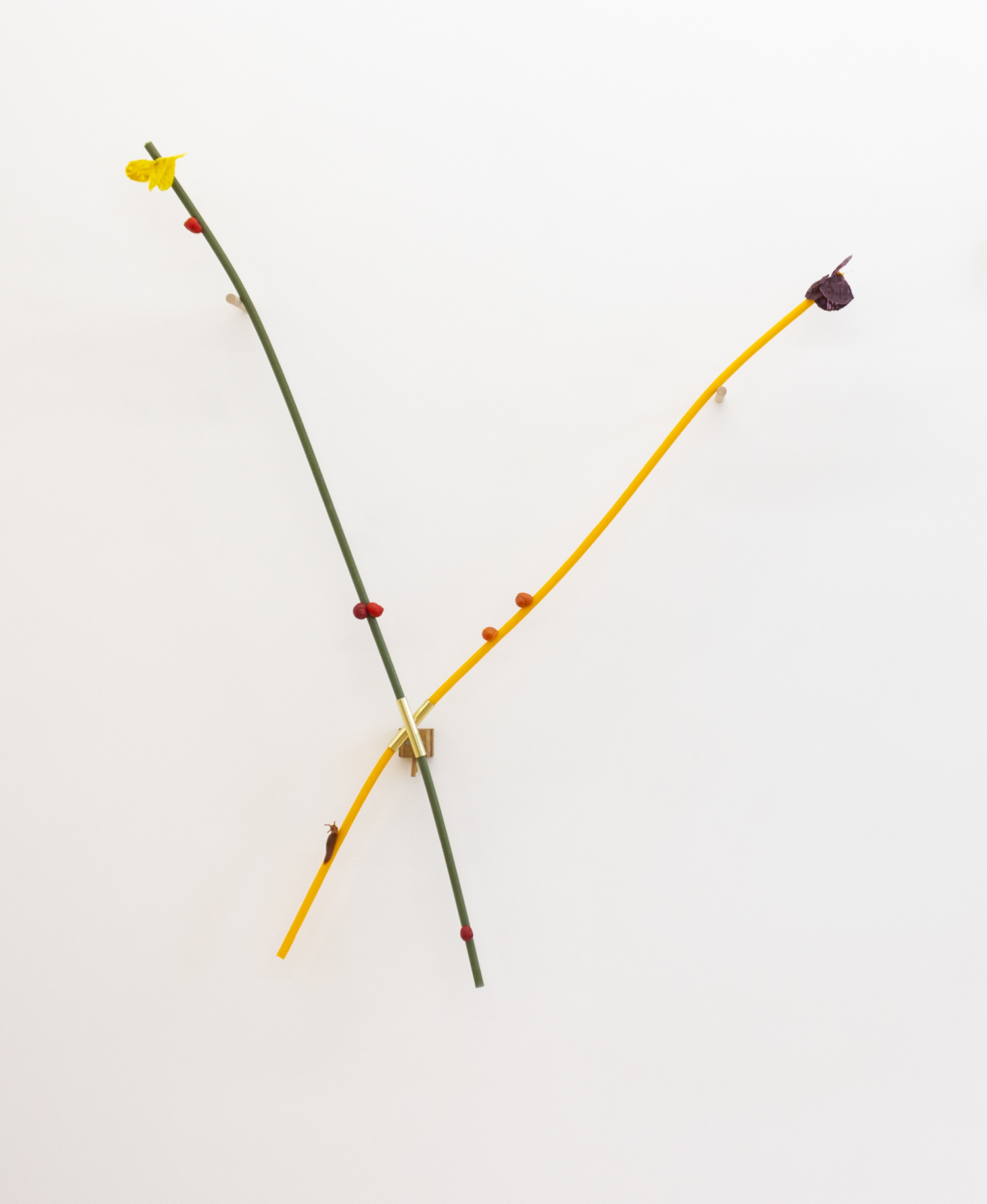 Mike Bourscheid - Bouquet I, (yellow and green), 2024