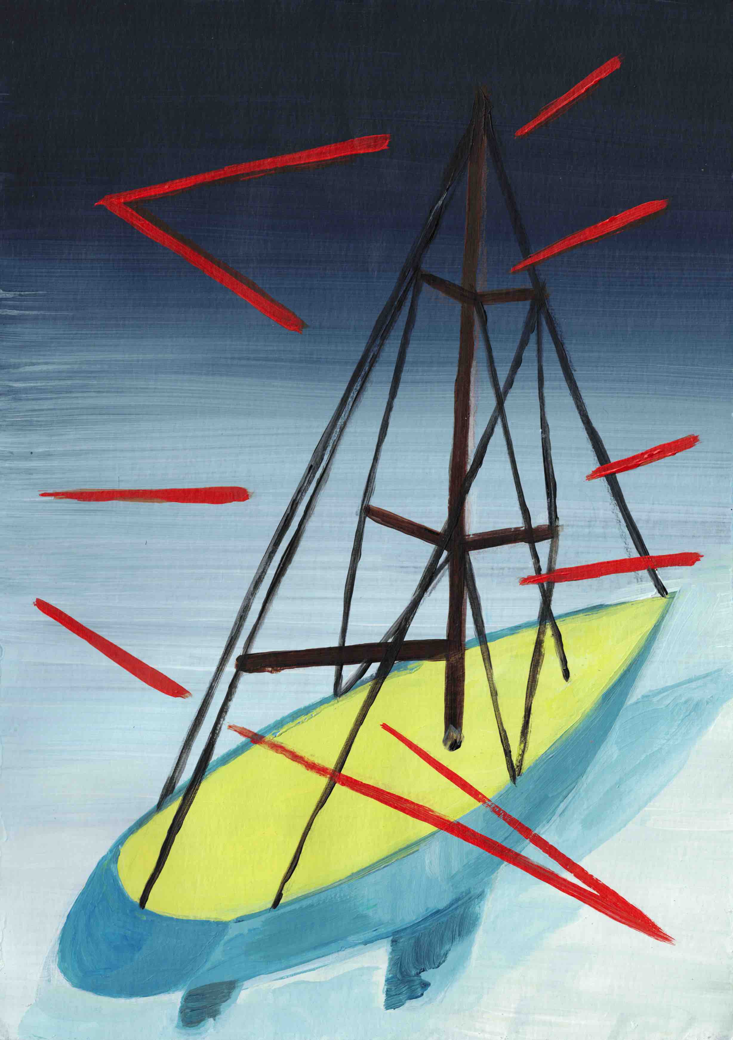 Tina  Gillen - Anatomy of a sailboat, 2024