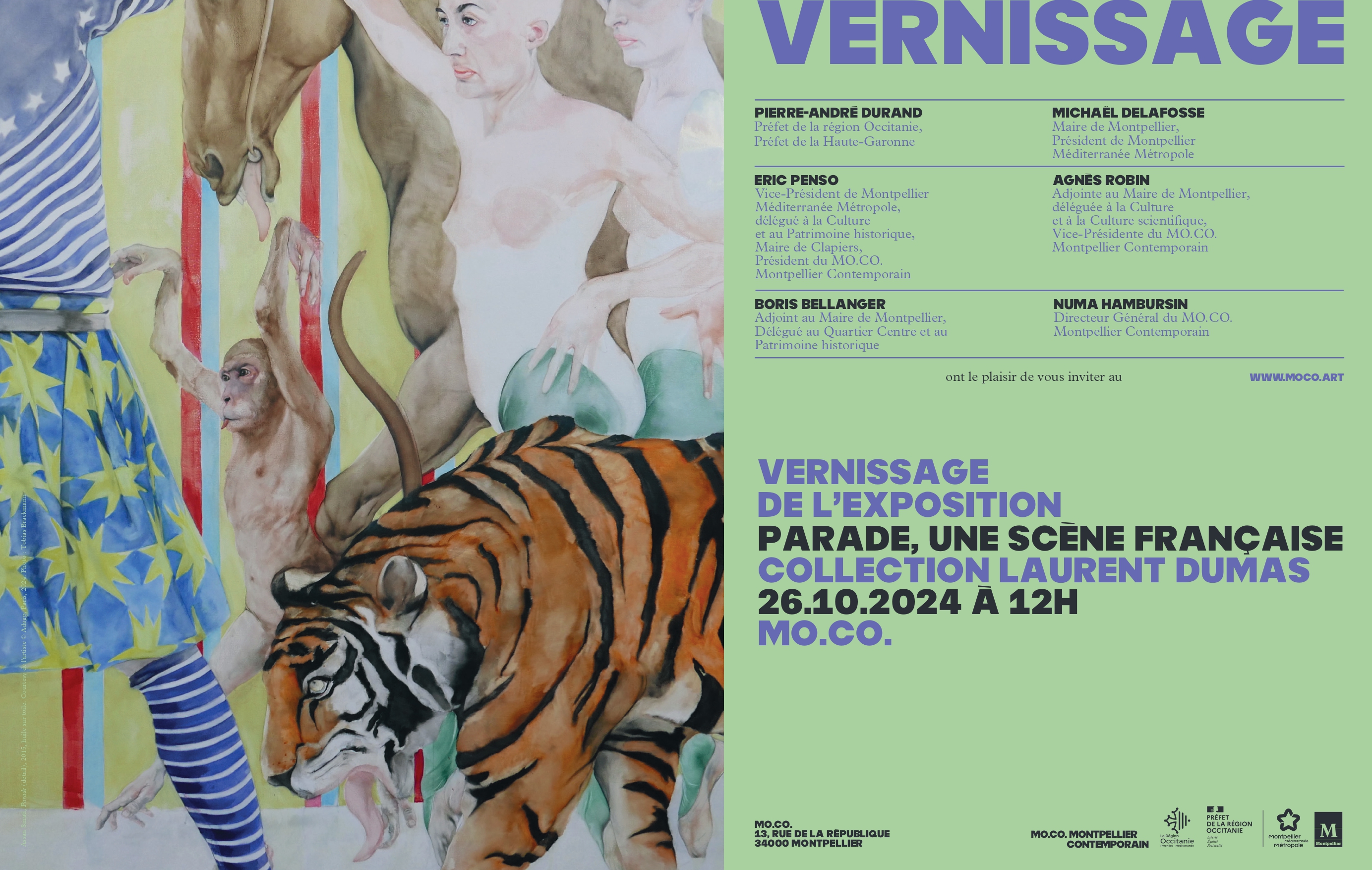 Exposition "Parade. Une scène française". Collection Laurent Dumas @ MO.CO. Montpellier